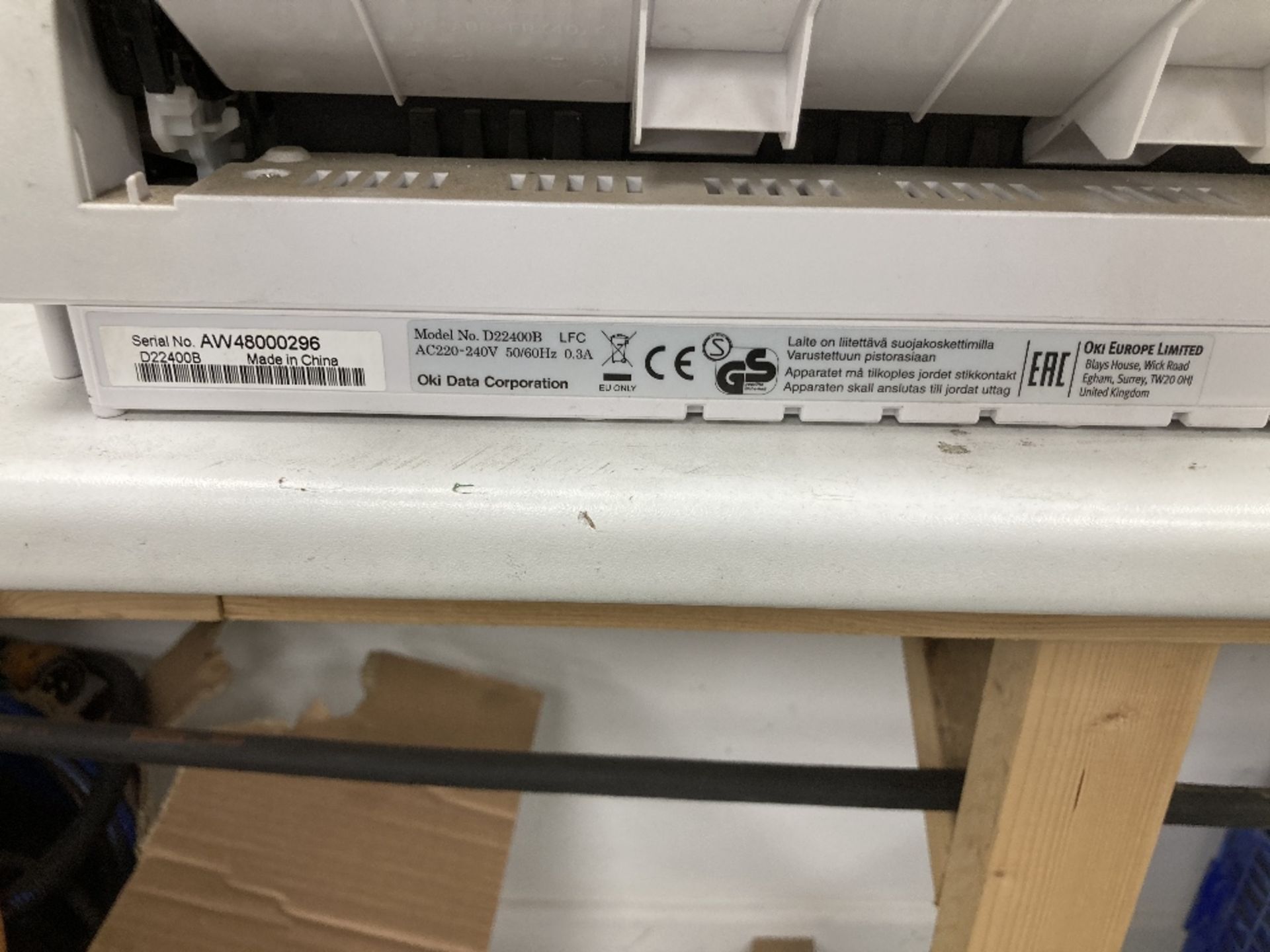 OKI D22400B Dot Matrix Printer - Image 4 of 4