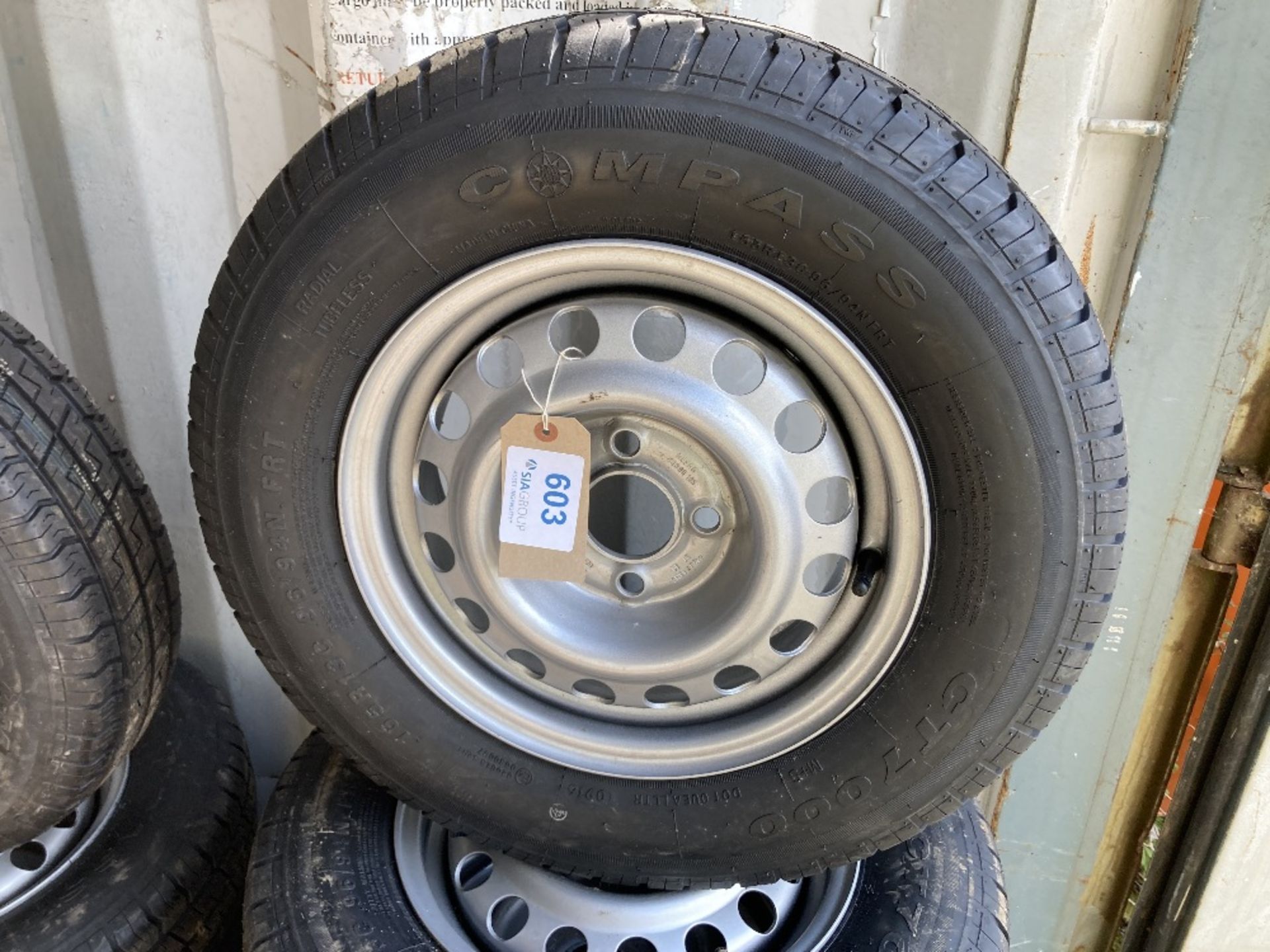 (5) New 13" Steel Rims with Compass CT7000 165xR13C Tyres - Image 6 of 7