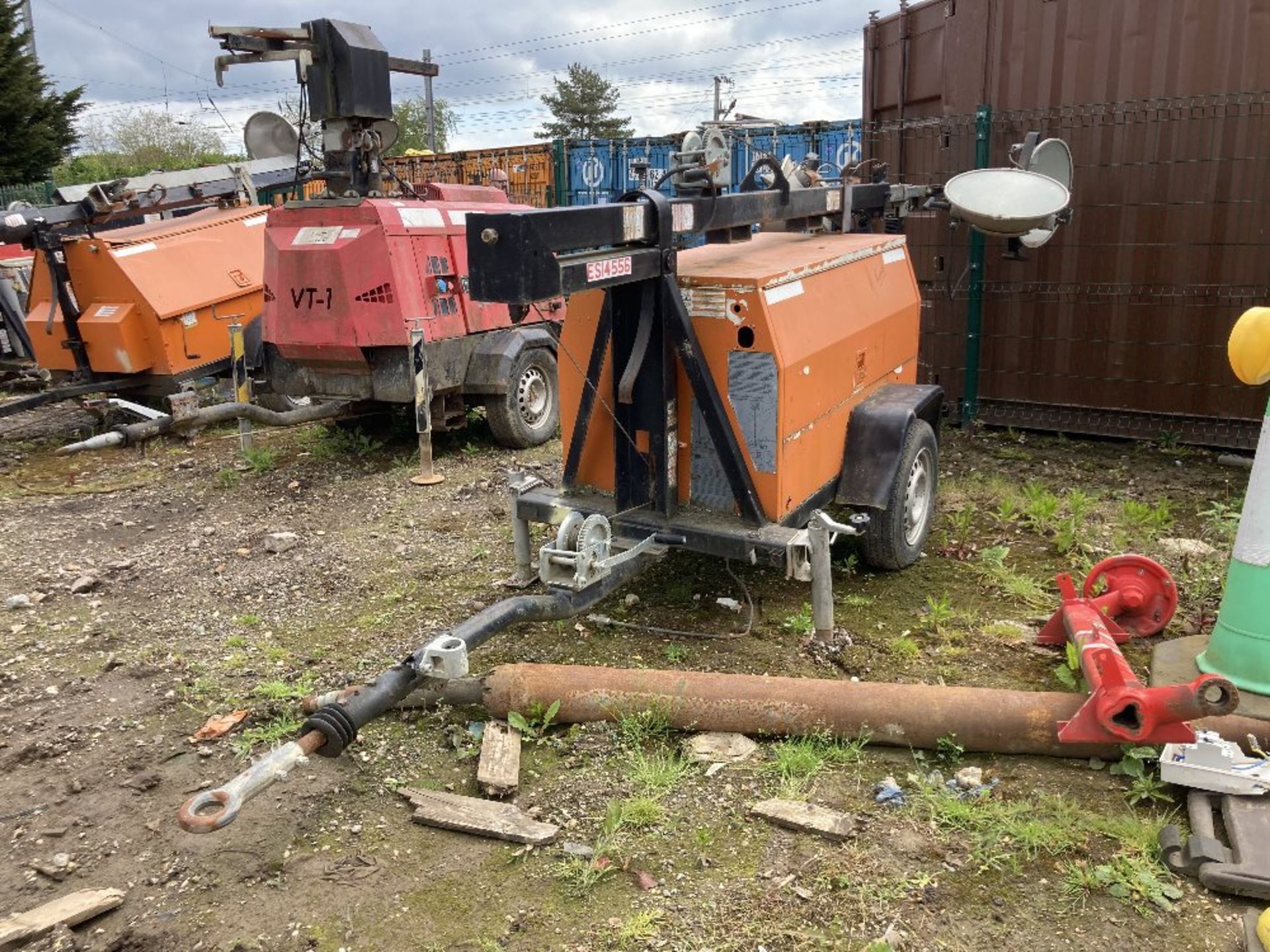 Wacker diesel powered single axle lighting tower - Image 11 of 16