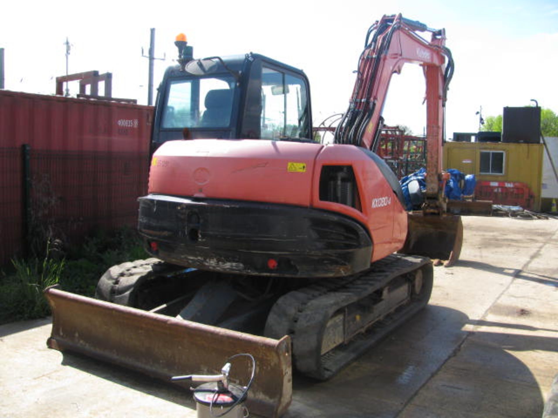 Kubota KX080-4 rubber tracked excavator - Image 6 of 8