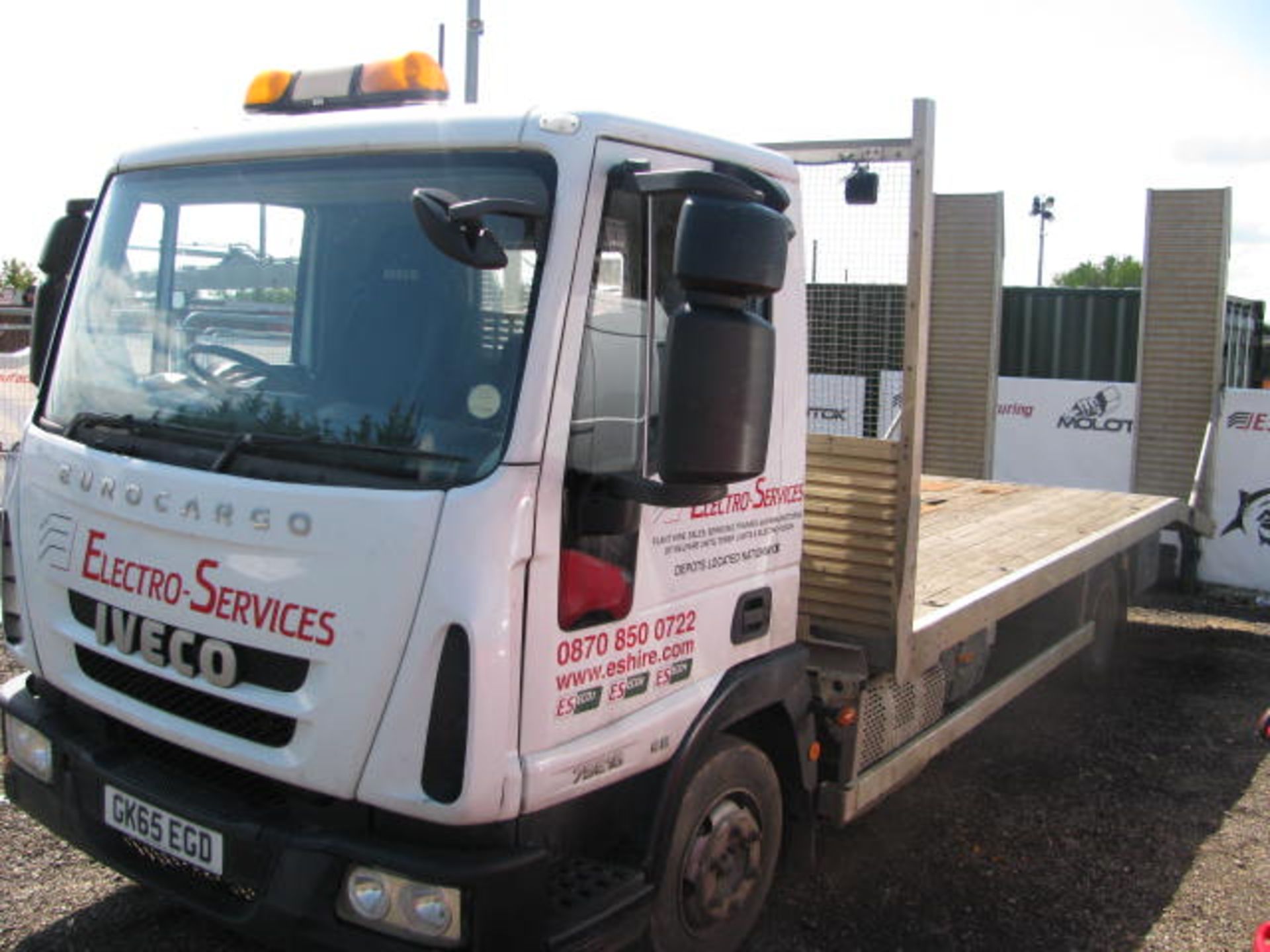 Iveco Eurocargo 75E16 E6 flatbed with beavertail - Image 5 of 5