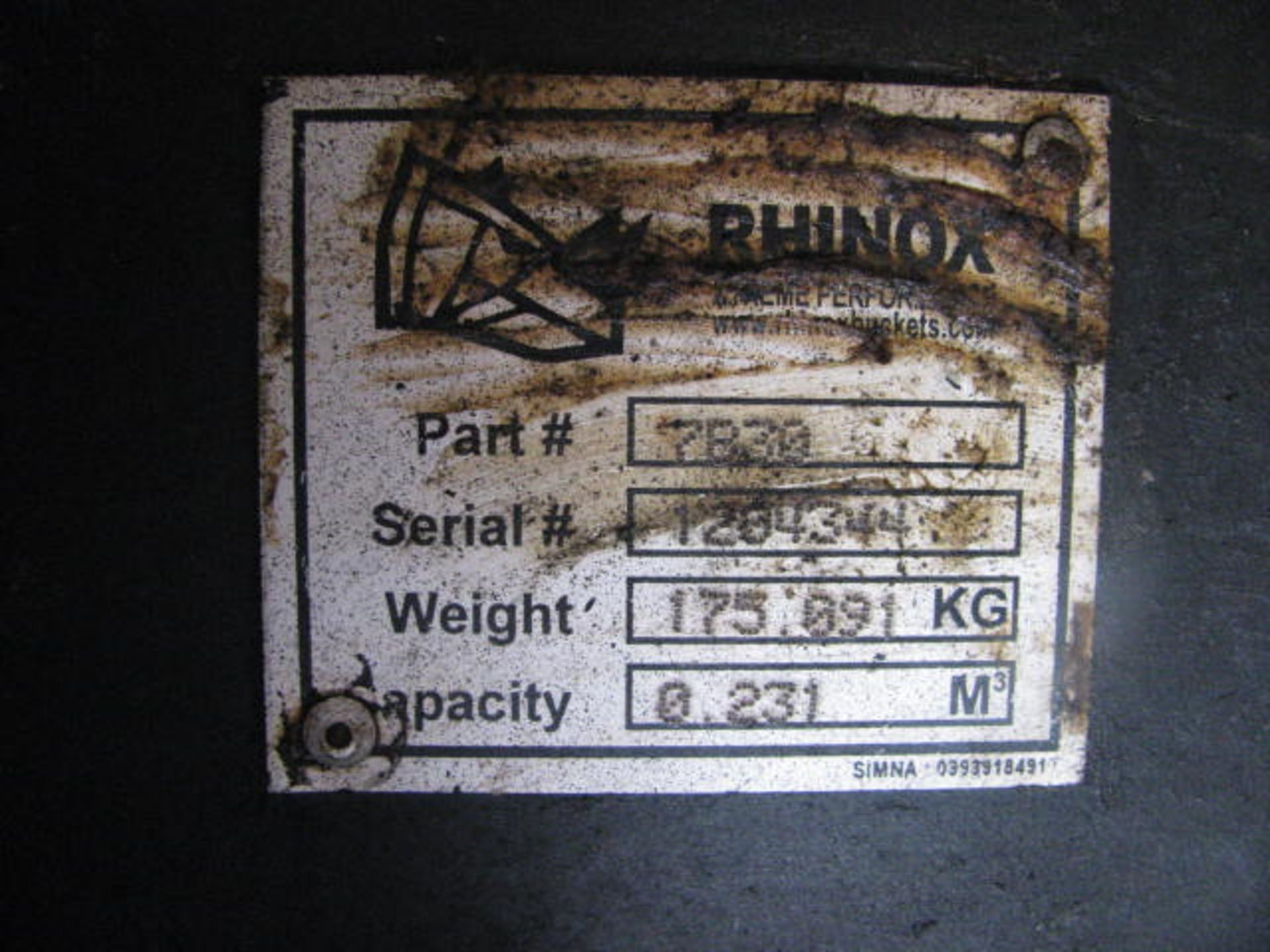 Rhinox Part No. 7B30 excavator bucket - Image 3 of 3