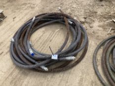 Quantity of (10) Hydraulic Hammer Piping Hoses 3/4" 460 Bar 6670 PSI