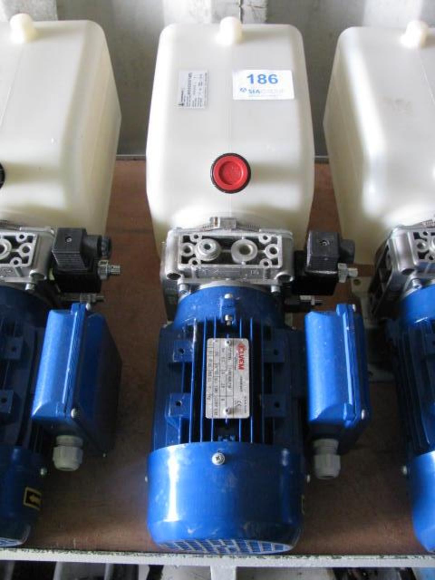 Two Elvem Type 6ML71B4 one pole 3ph electric motors