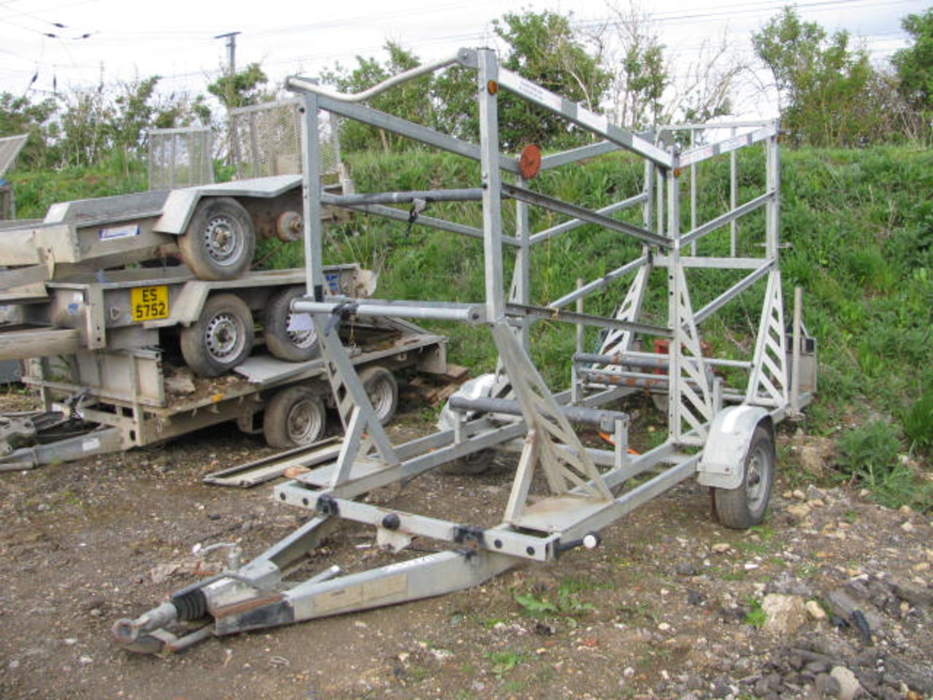 Trenchtec single axle coil trailer - Image 4 of 8