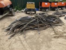 Large Quantity of Hydraulic Hammer Piping Hoses Various Sizes