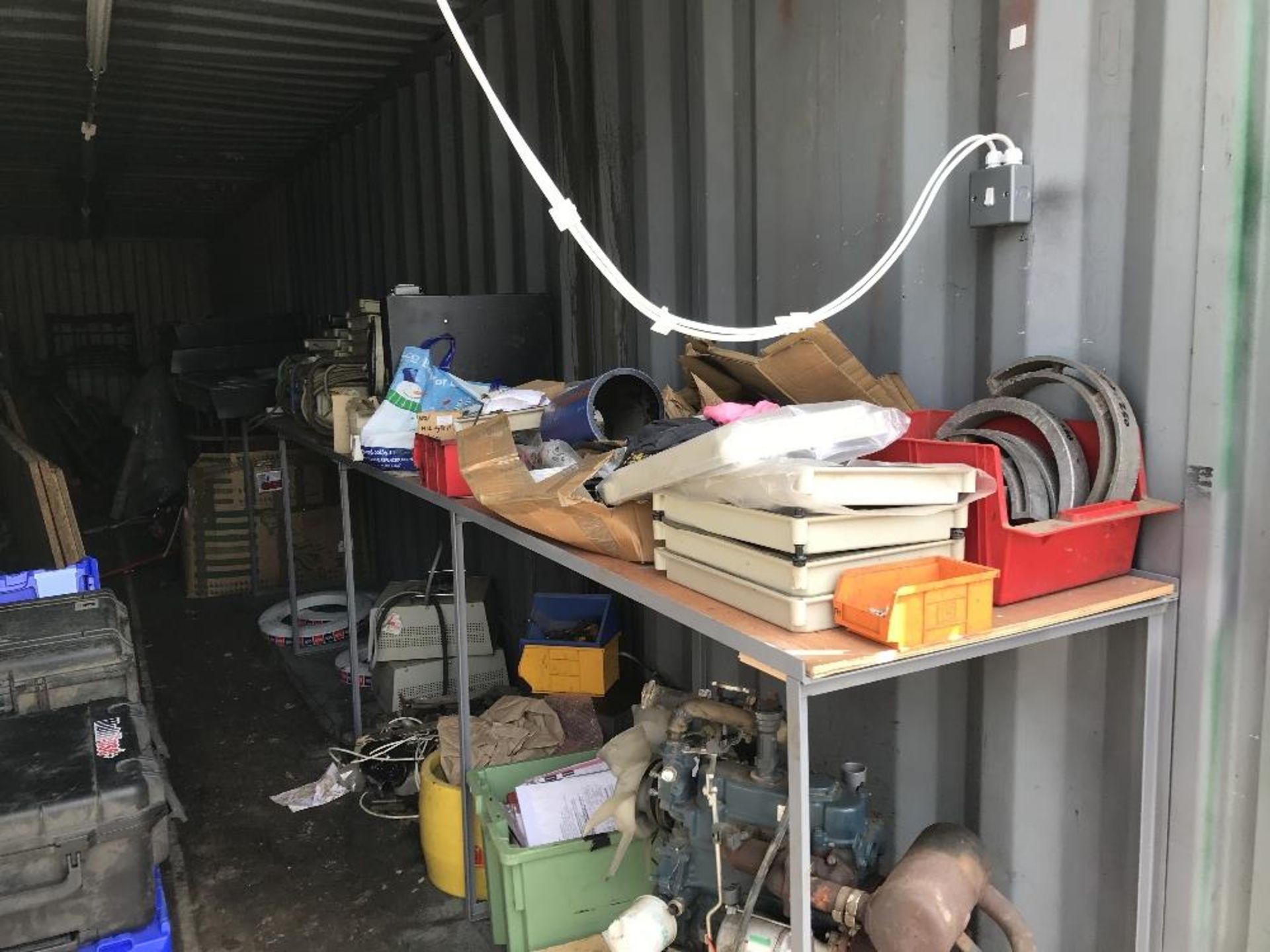 40ft Steel shipping container and contents - Image 6 of 13