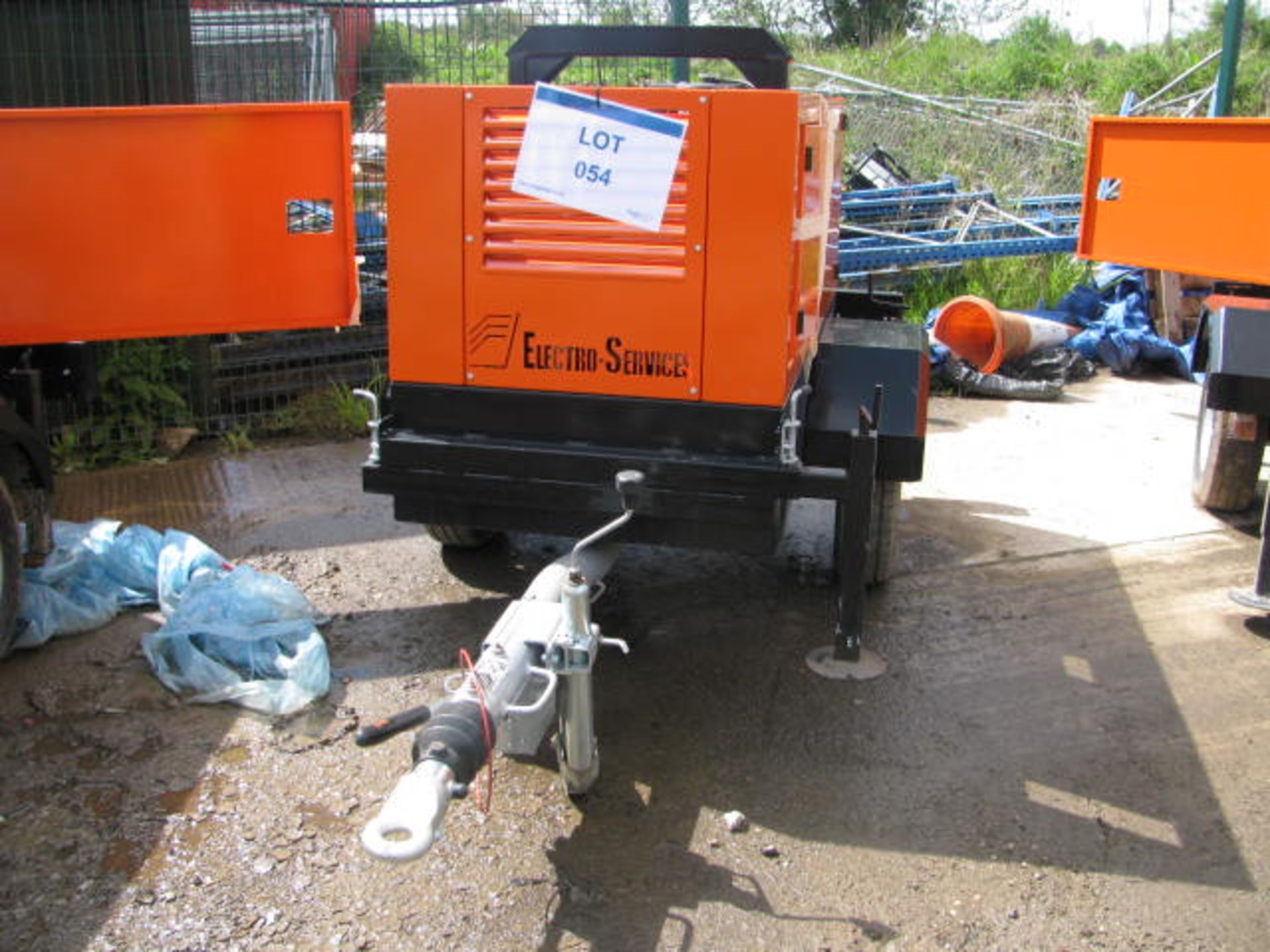 Electro Services lighting tower chassis with Kubota D1105 engine