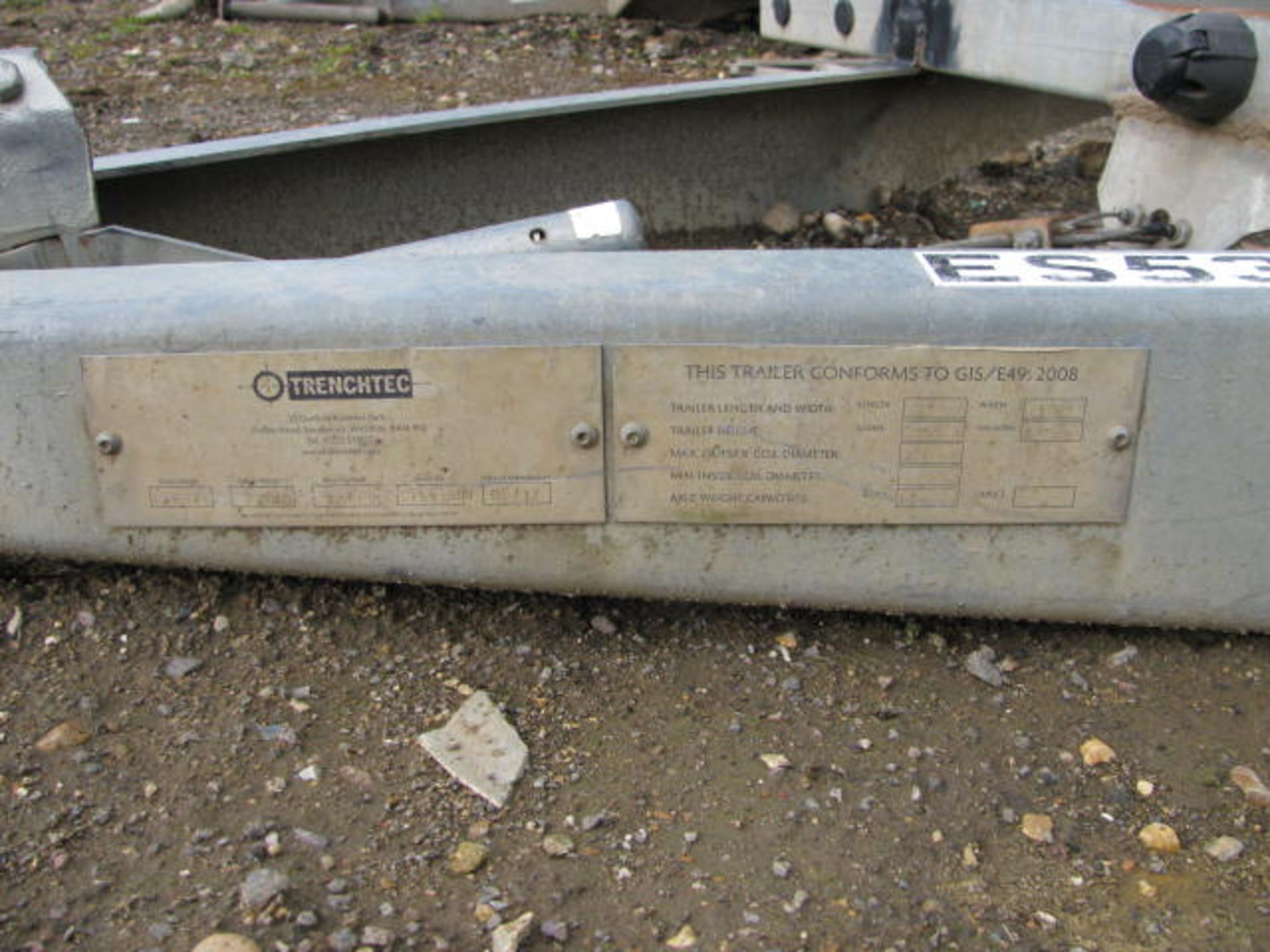 Trenchtec single axle coil trailer - Image 5 of 8