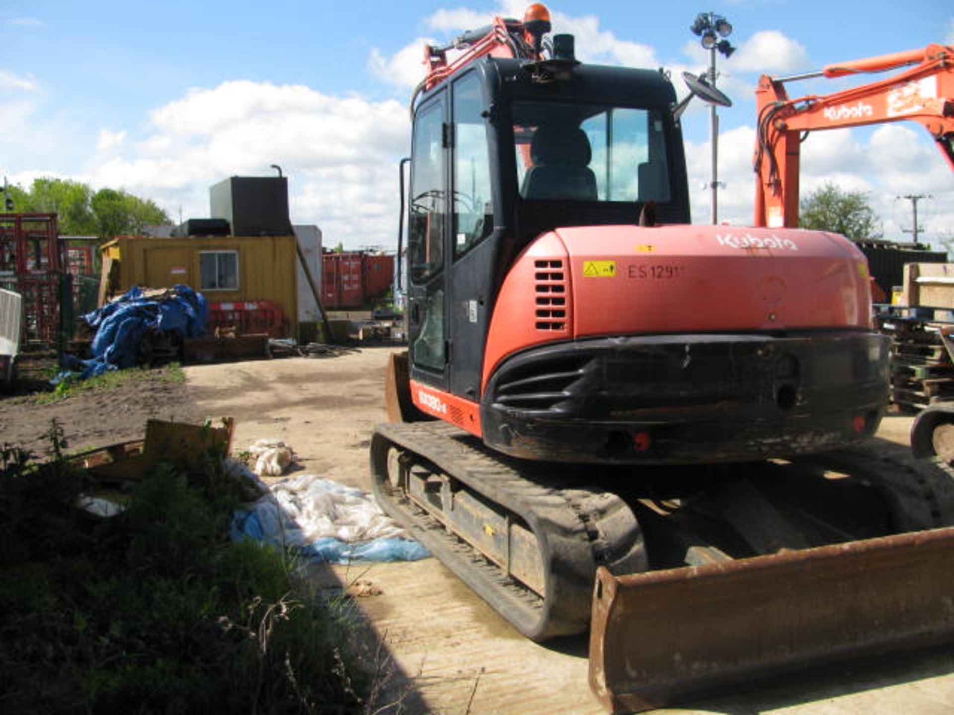 Kubota KX080-4 rubber tracked excavator - Image 7 of 8