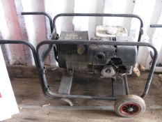 Trolley mounted petrol engined generator set