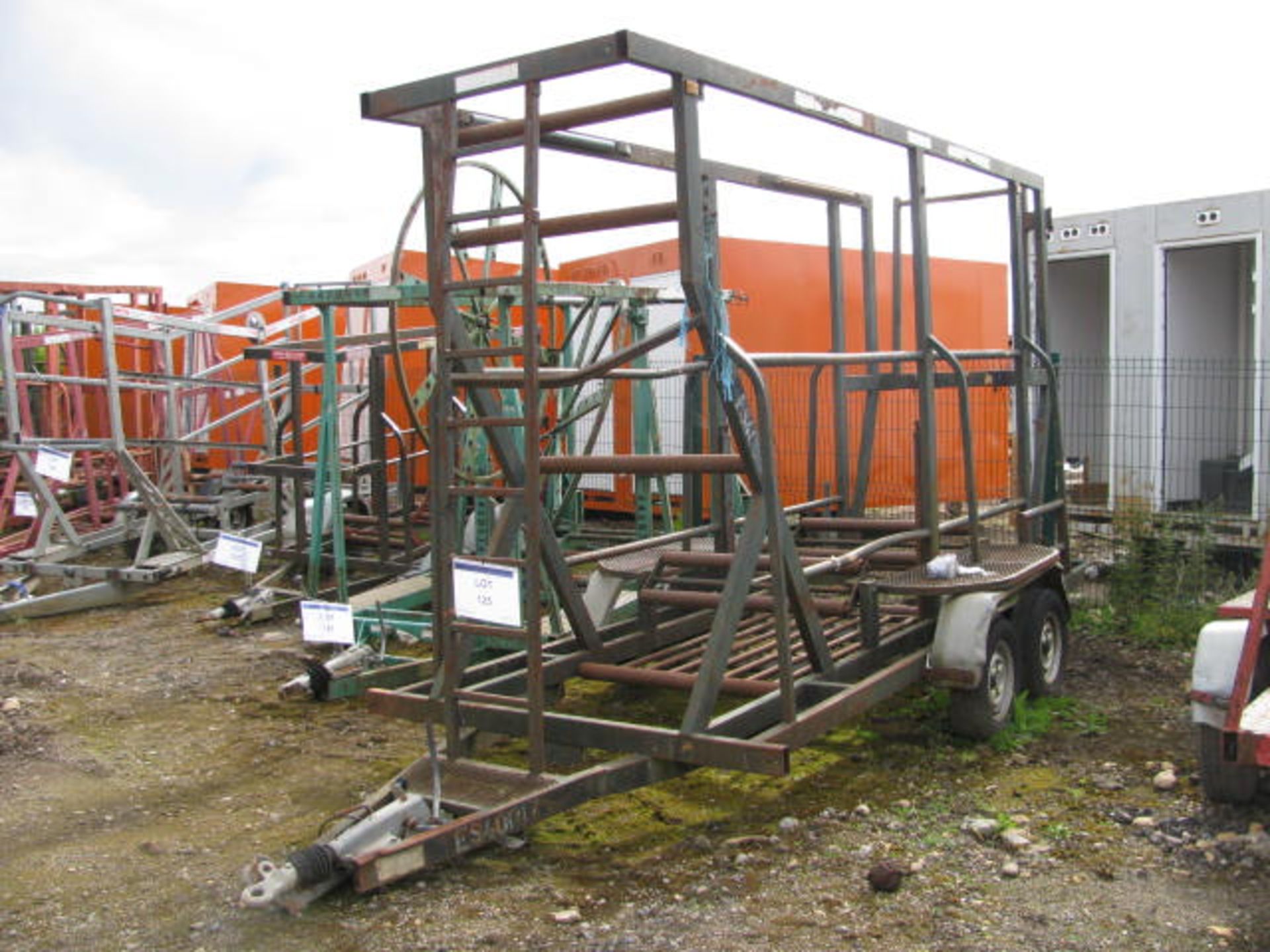 Pipe to Site twin axle coil trailer