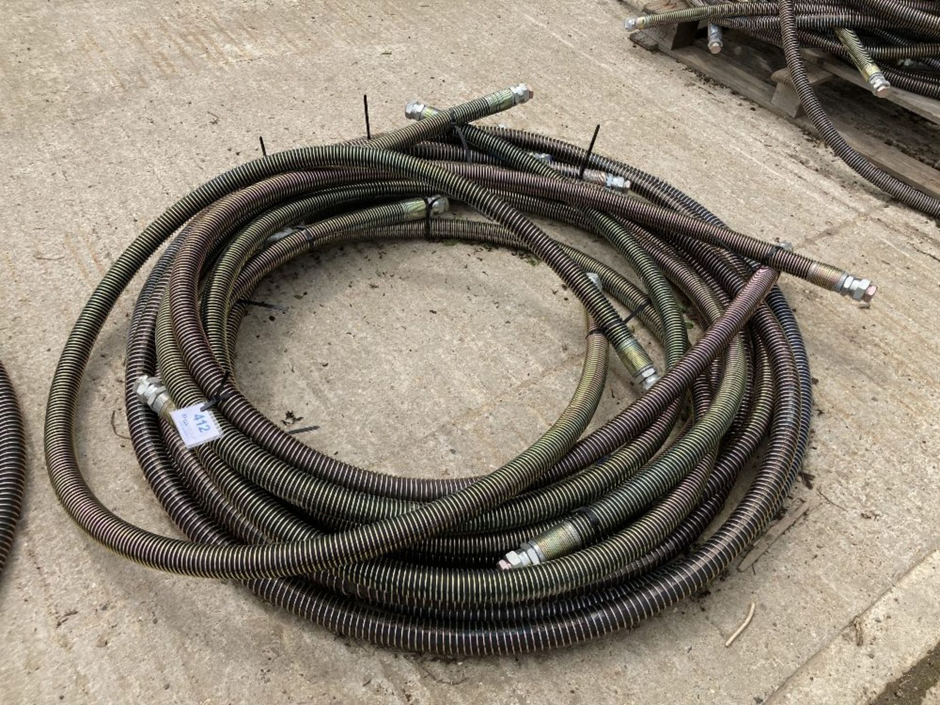 Quantity of (10) Hydraulic Hammer Piping Hoses 1" 400 Bar