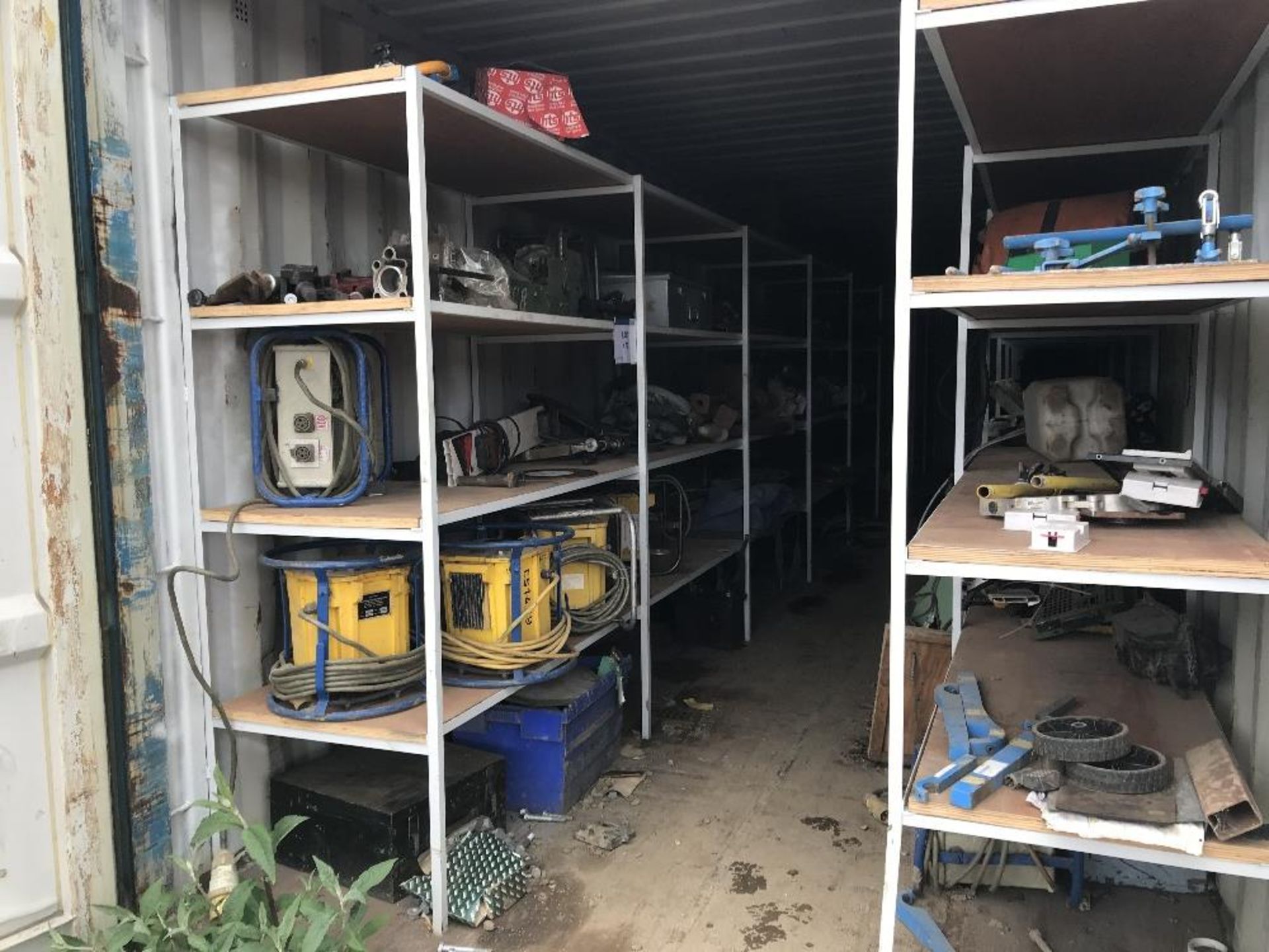 Contents of steel shipping container (Lot 476)