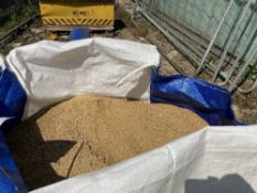 Pallet containing bulk bag of builidng sand