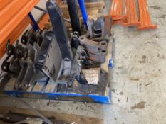 Pallet of fabricated excavator parts