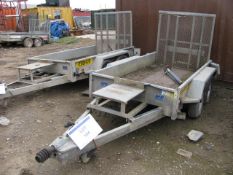 M+E Trailers tandem axle plant trailer