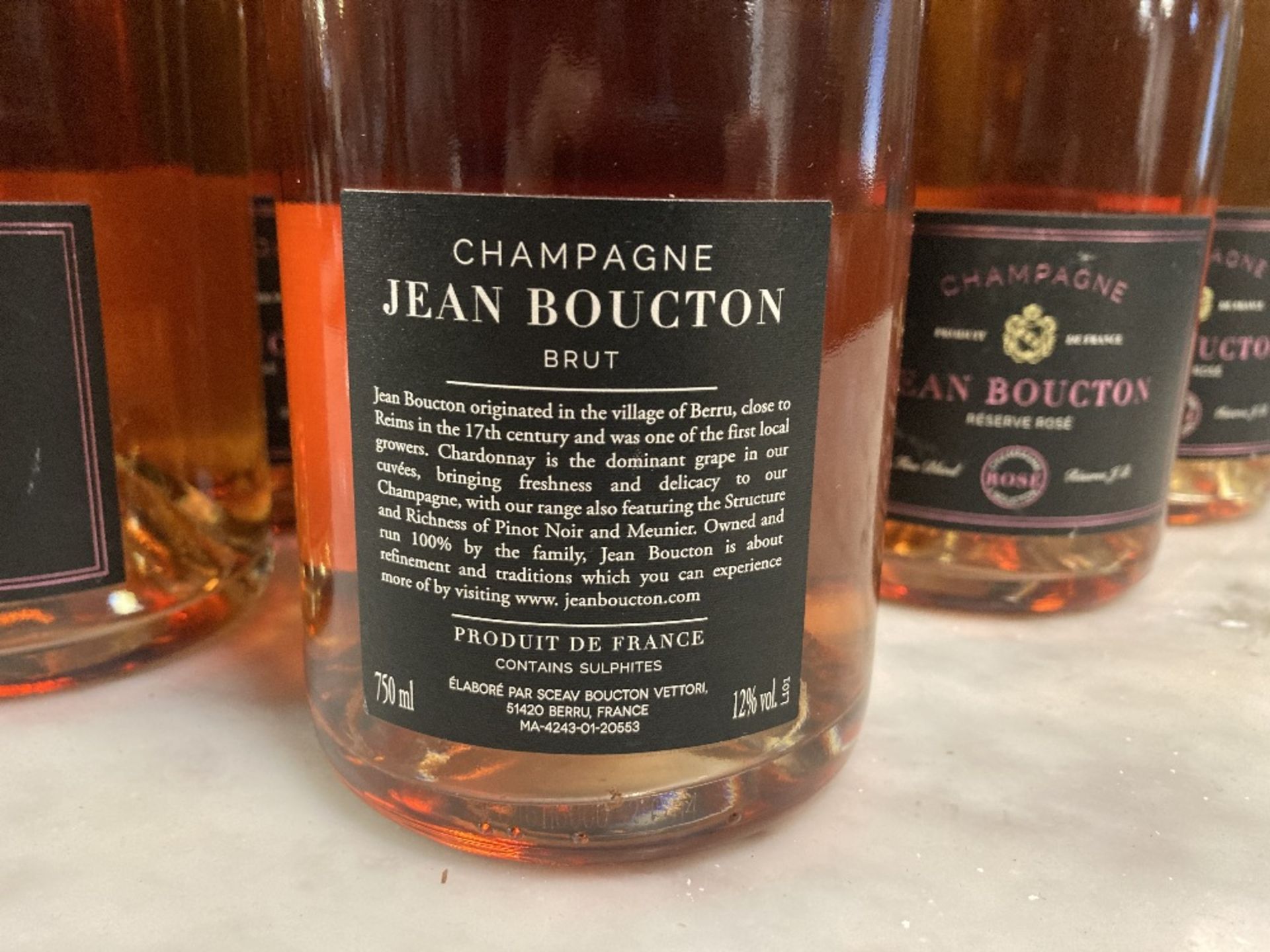 (11) Bottles of Jean Boucton Reserve Rose Champagne - Image 4 of 4