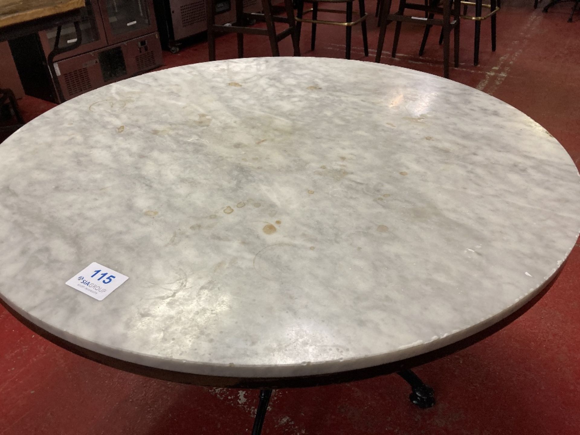 Circular Marble-top Dinning Table (1.05m) - Image 3 of 3