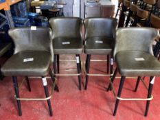 (4) Faux-leather High Bar Stool (1.08m)