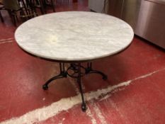 Circular Marble-top Dinning Table (1.05m)