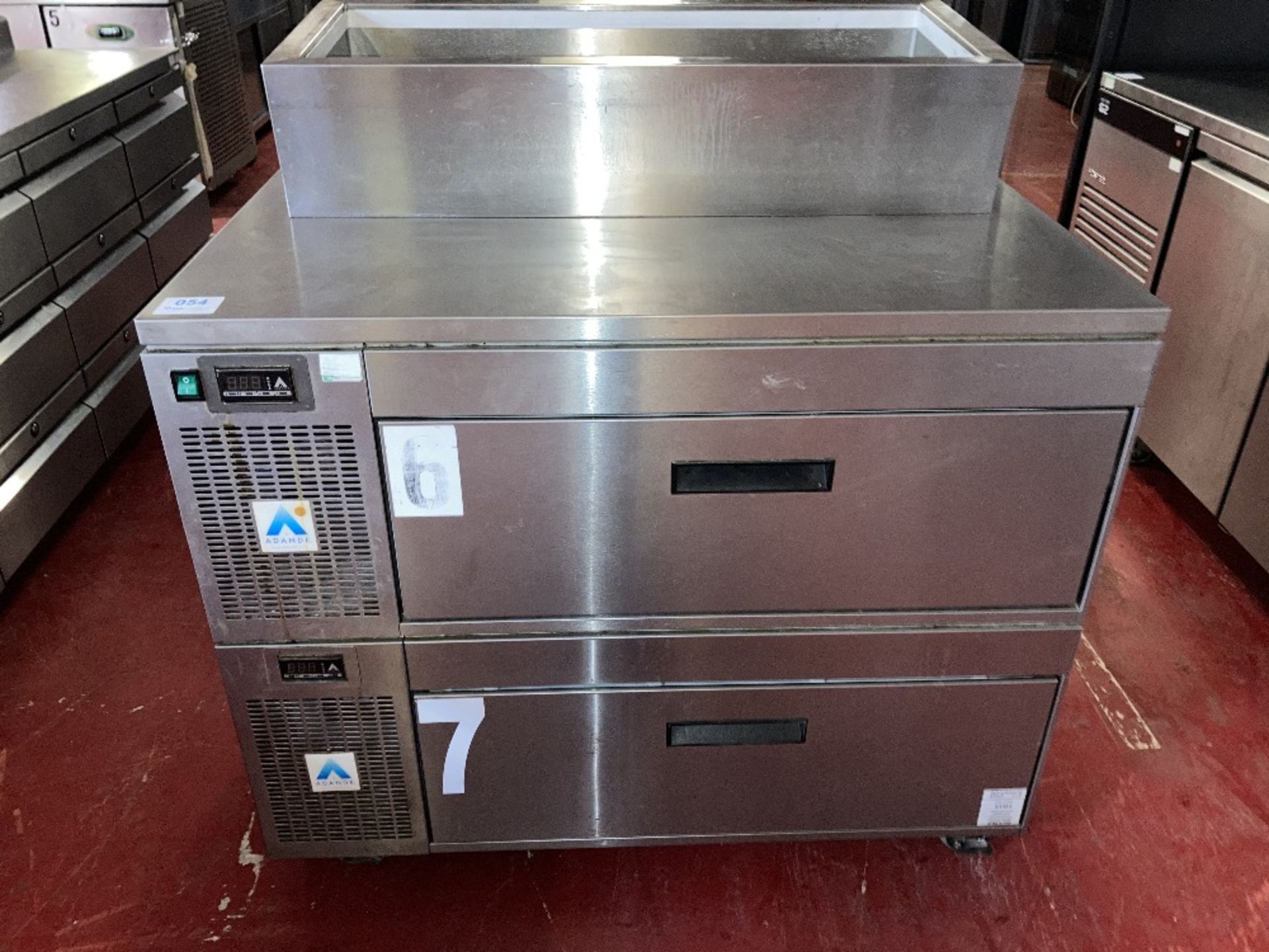 (2) Adande Refrigeration VCS R1 Under-Counter 1-Drawer Refrigerator c/w Counter-Top Prep Station - Image 2 of 9