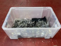 Quantity of Stainless Steel Tableware c/w Plastic Storage Box