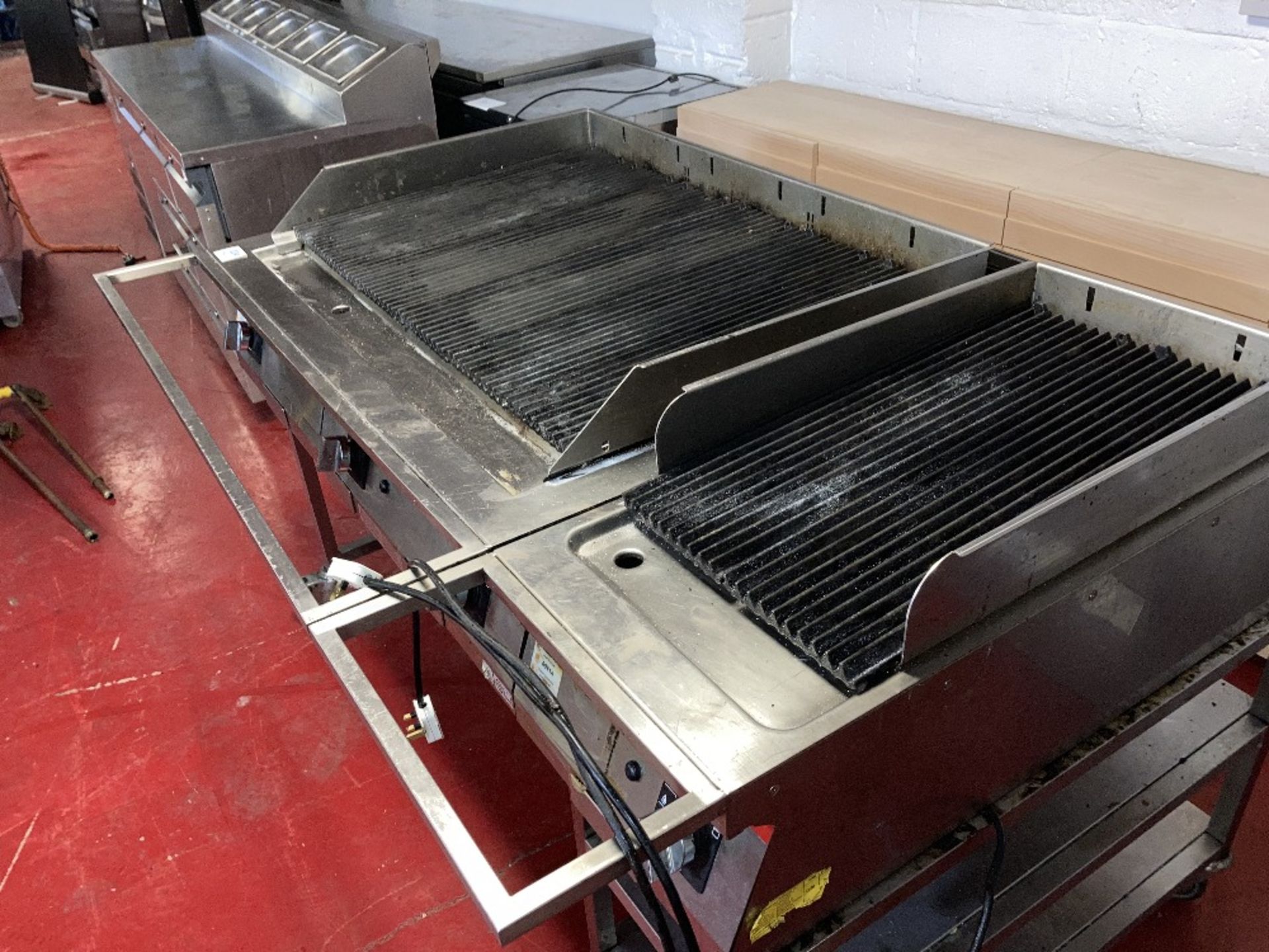 Angelo Po Gas Griddle Pan Unit c/w Mobile Stand - Image 3 of 5