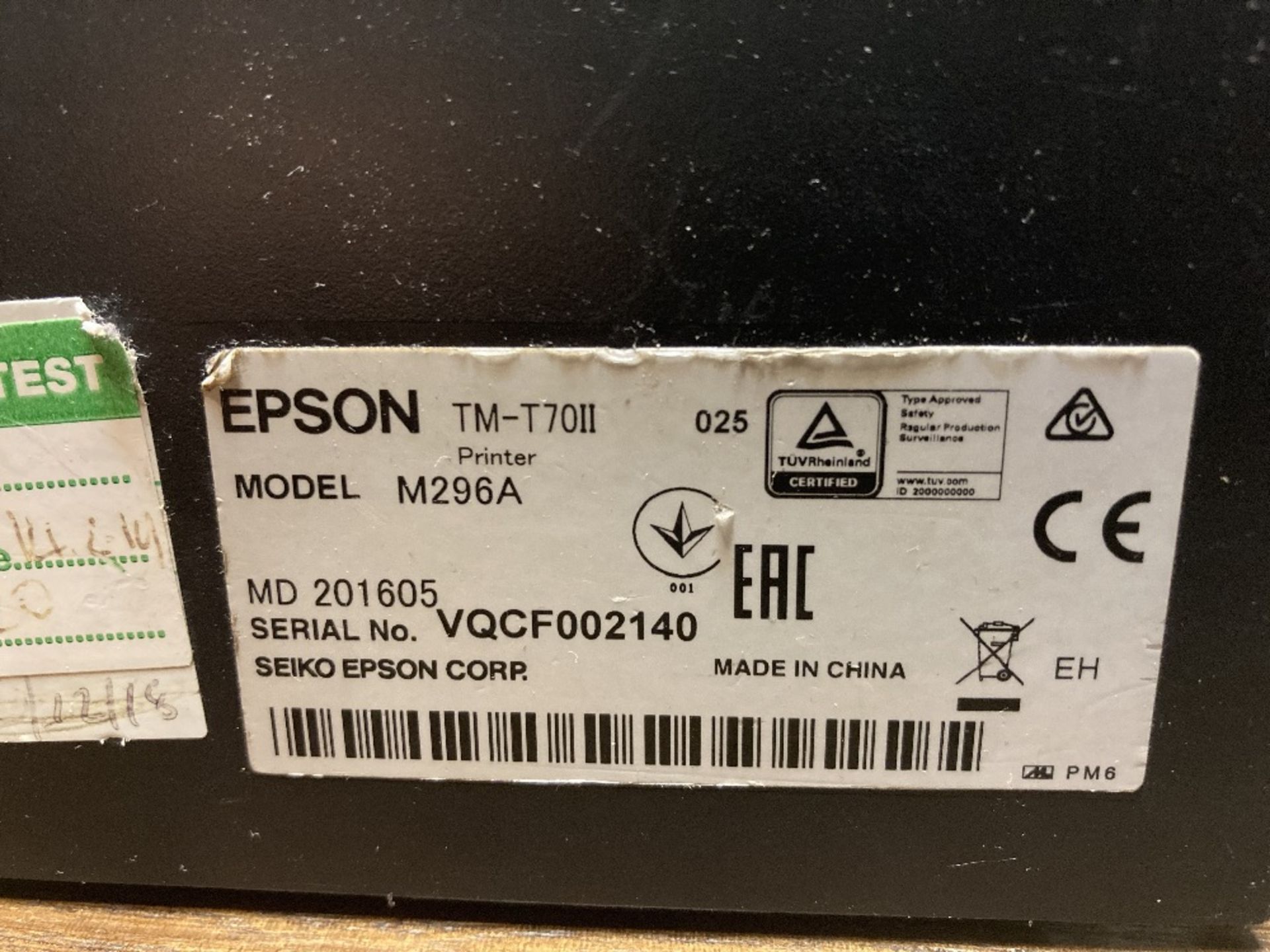 (2) Epson TM-T70II Thermal POS Receipt Printers - Image 4 of 4