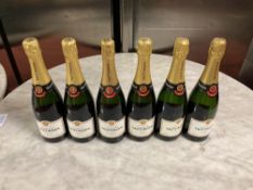 (6) Bottles of Taittinger a Reims Reserve Champagne