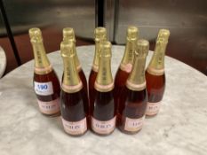(7) Bottles of H.BLIN Rose Champagne