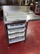 Stainless Steel Dishwasher Tray Storage Unit