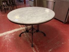 Circular Marble-top Dinning Table (1.05m)