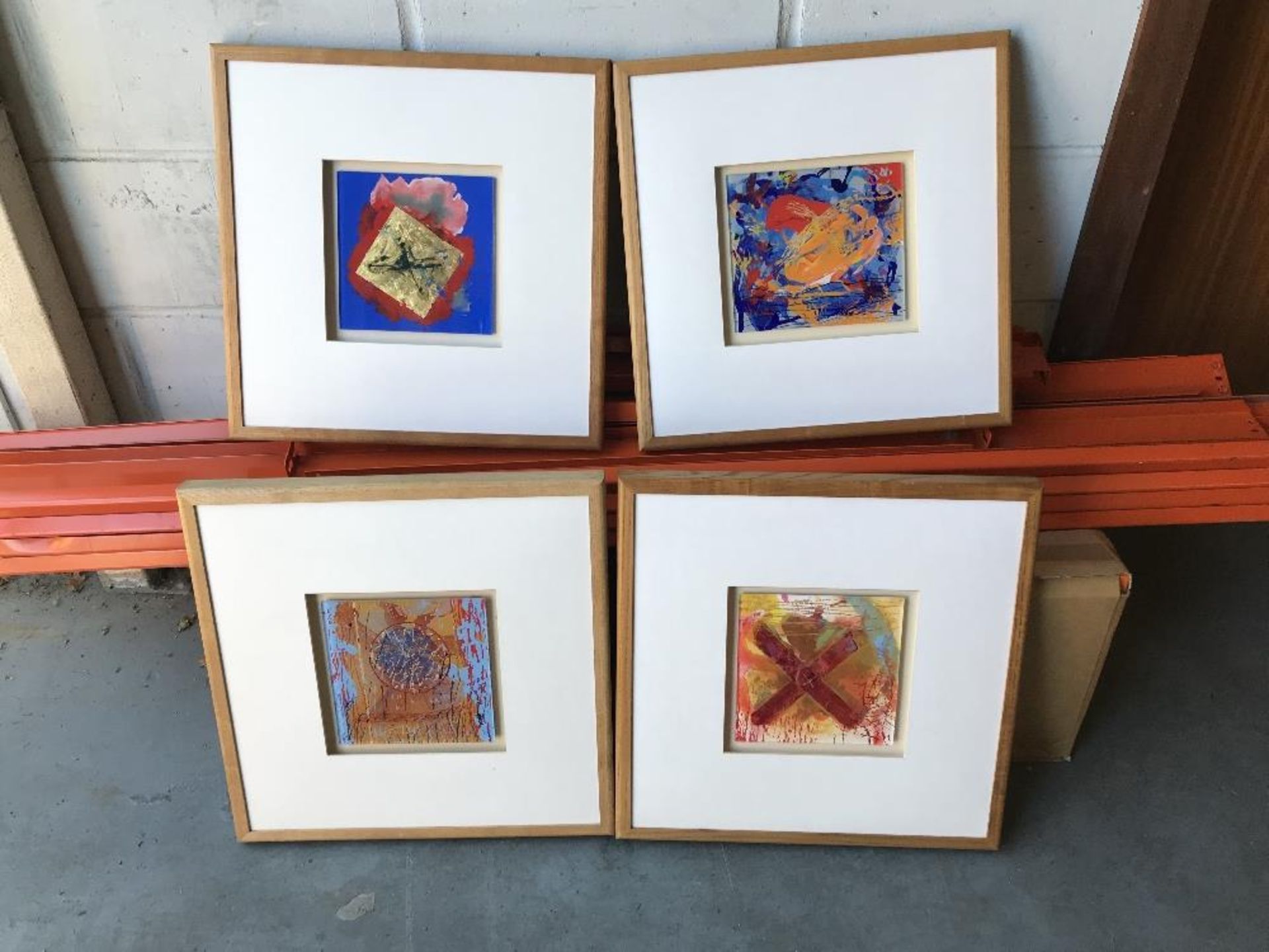 Four framed pictures