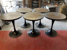 (5) Industrial Circular Steel-top Bar Table (0.7m)
