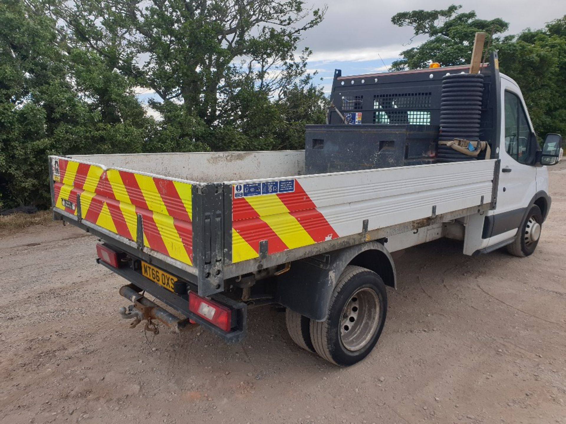 Ford Transit 350 L2 single cab Tipper aluminium dropside body MT66 OXS - Image 8 of 18