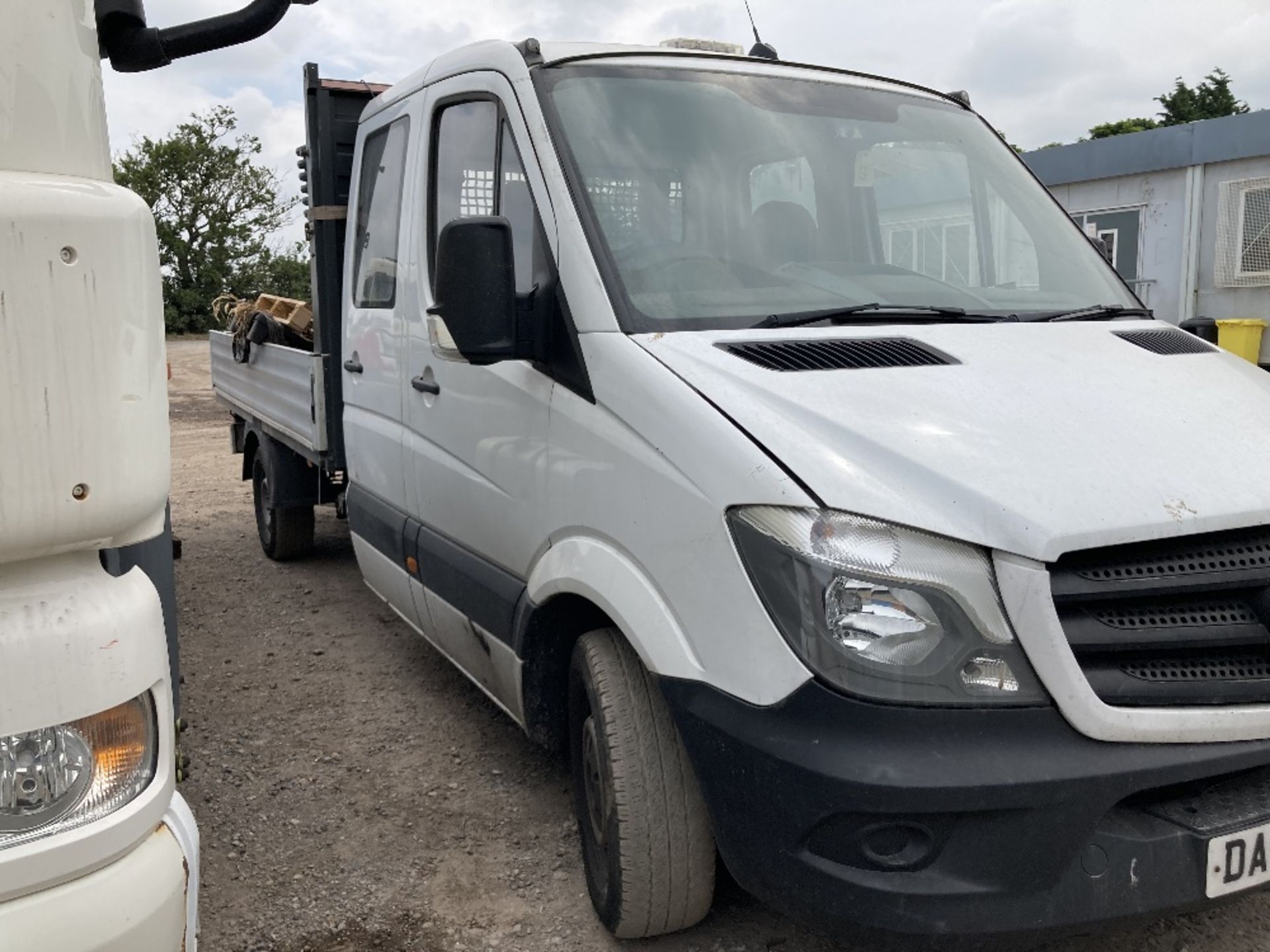 Mercedes Crew Cab Sprinter Dropside 313 Cdi with aluminium dropside body DA66 OCV - Image 3 of 22