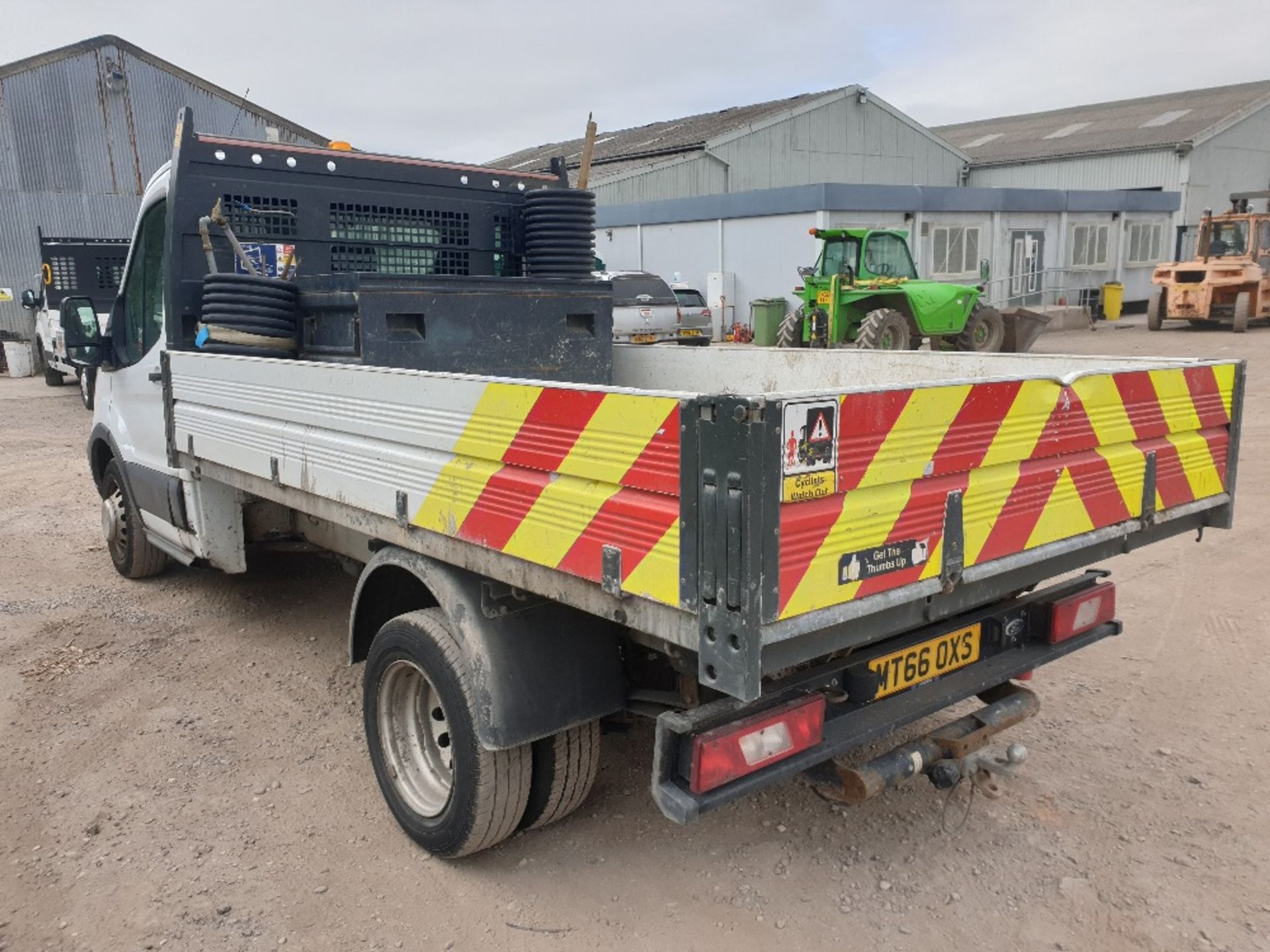 Ford Transit 350 L2 single cab Tipper aluminium dropside body MT66 OXS - Image 6 of 18