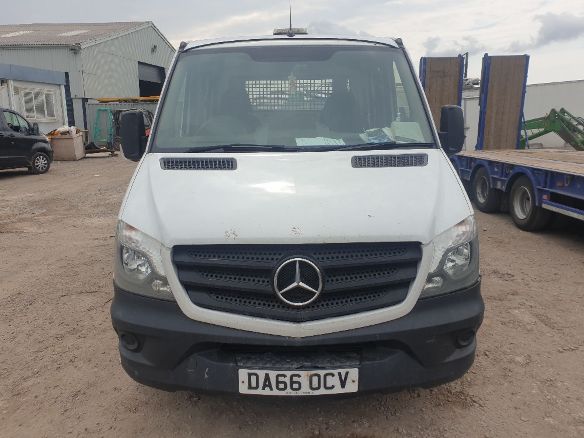 Mercedes Crew Cab Sprinter Dropside 313 Cdi with aluminium dropside body DA66 OCV - Image 17 of 22