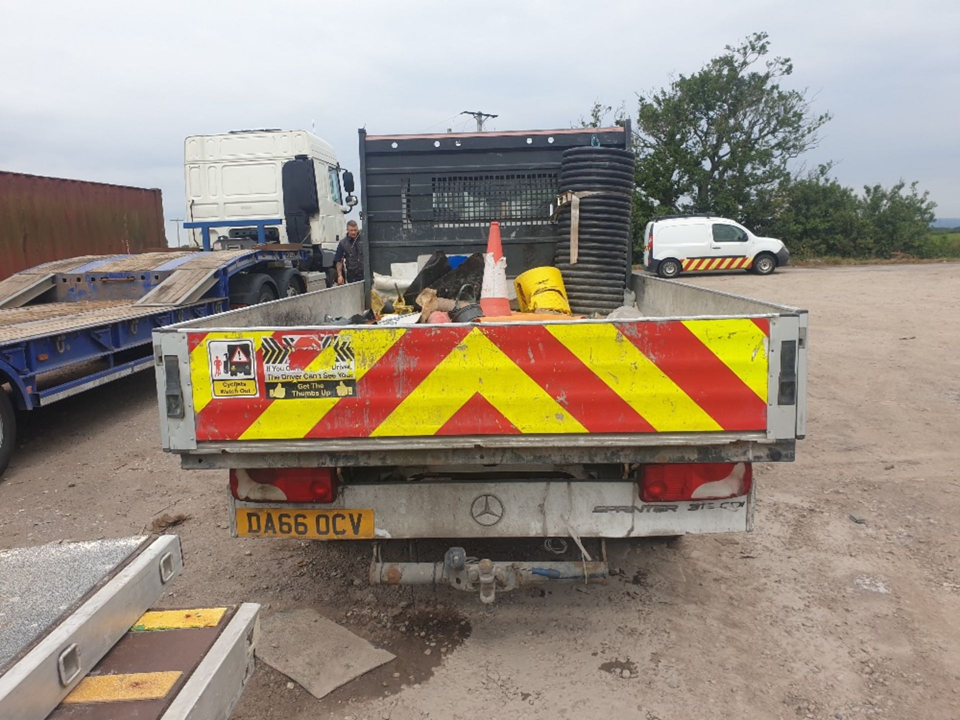 Mercedes Crew Cab Sprinter Dropside 313 Cdi with aluminium dropside body DA66 OCV - Image 20 of 22