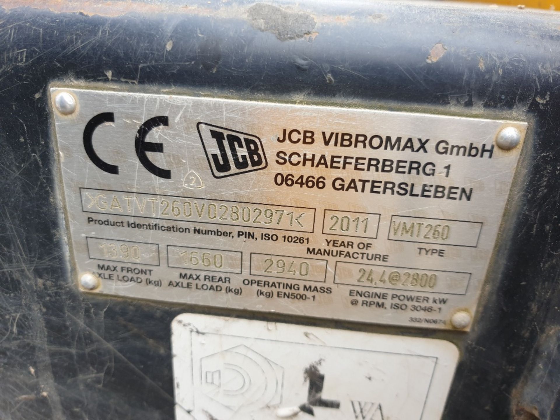 JCB VMT260 Vibromax Roller 120cm - Image 8 of 9