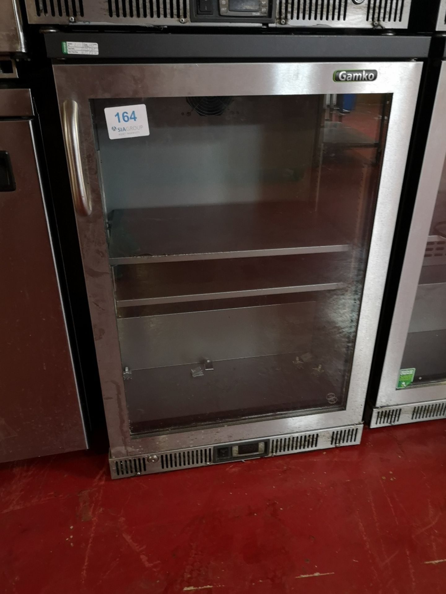 Gamko MG2/150RGCS Glass Single Door Under Counter Fridge