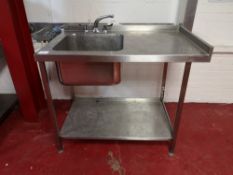 Stainless Steel Two Tier Sink Unit