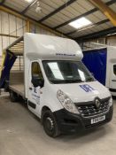 Renault Master L3 DCI130 3T5 Comfort chassis cab curtainside van with DEL 500kg