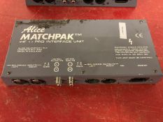 (3) Alice MatchPak IHF pro unbalanced to balanced interface units