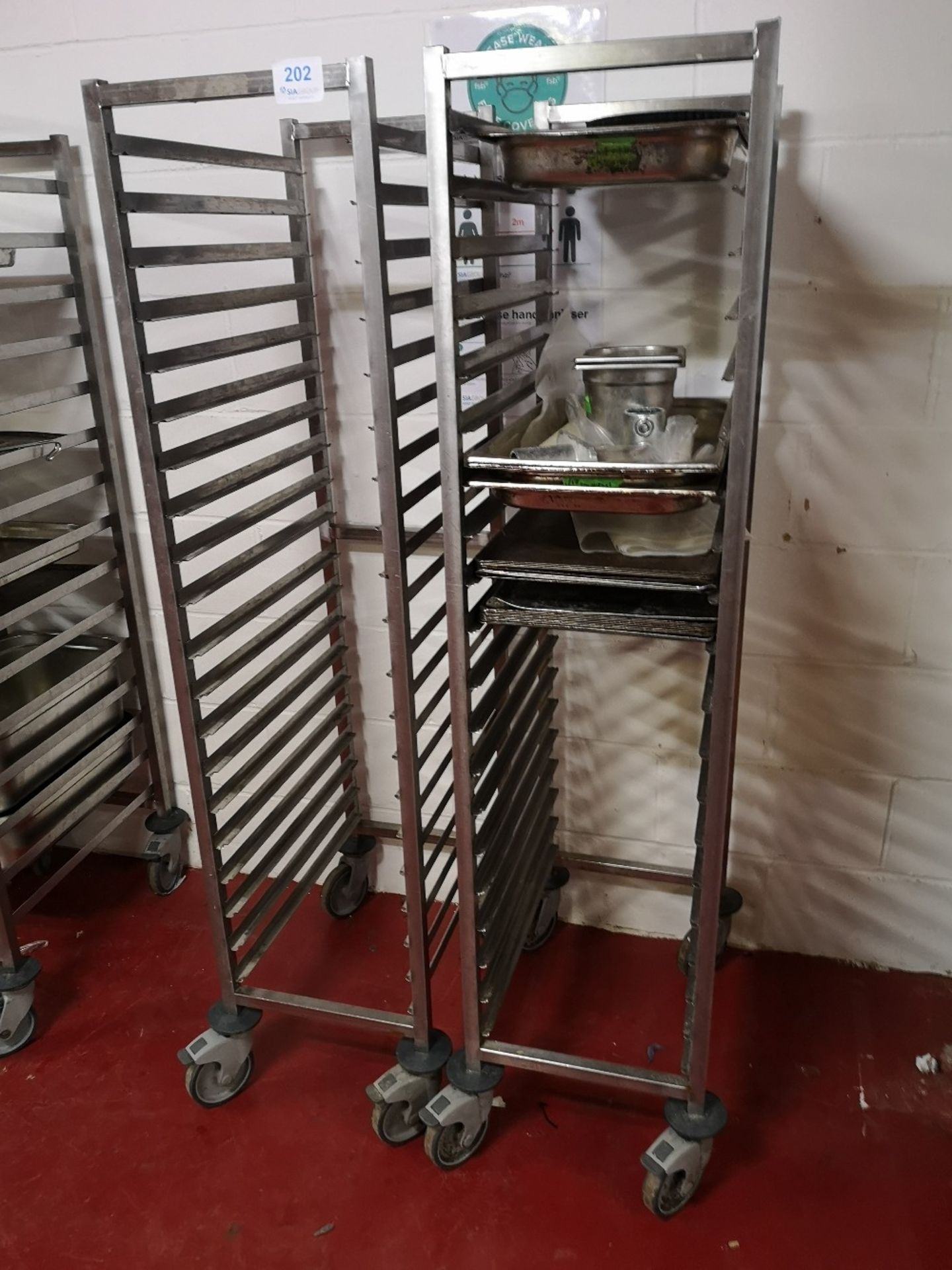 (2) Twenty Slot Stainless Steel Baking Tray Trolleys - Image 3 of 3