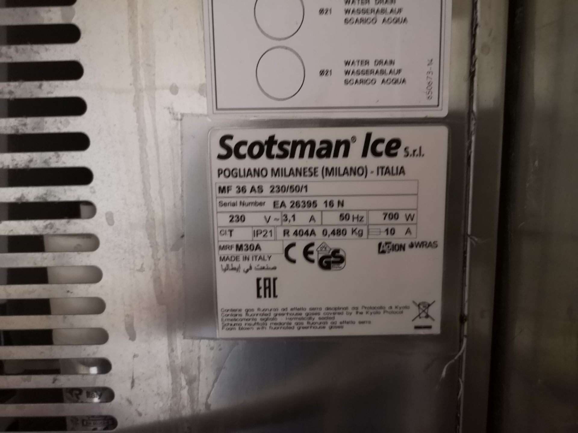 Freestanding Ice Machine & Storage Bin to include: - Image 8 of 10
