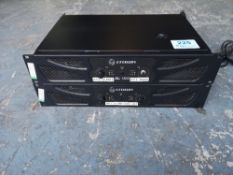 (2) Crown XLI 1500 Zone Amplifier