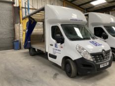 Renault Master L3 DCI130 3T5 Comfort chassis cab curtainside van with DEL 500kg