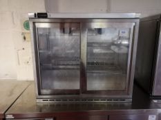 Osborne 220E Glass Double Door Undercounter Bottle Cooler